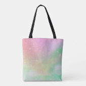 Mystischer Fox mit Dreamy Pastell Monogram Tasche (Rückseite)