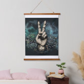 Mystischer Frieden Wandteppich Mit Holzrahmen (Schlafzimmer)