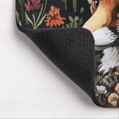 Mystischer Fuchs im verzauberten Wald Mousepad (Ecke)