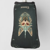 Mystischer Fuchs mit durchstechenden roten Augen. Golf Headcover (Rotieren 90)