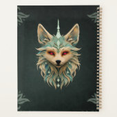 Mystischer Fuchs mit stechenden roten Augen Planer (Rückseite)