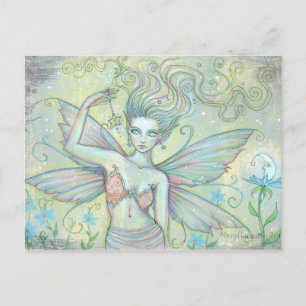 Mystischer Garten Fee Postkarte