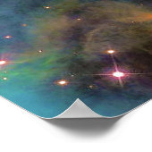 Mystischer Gasberg im Carina-Nebel Poster (Ecke)