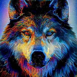 Mystischer Wolf Schul Buroartikel Zazzle De