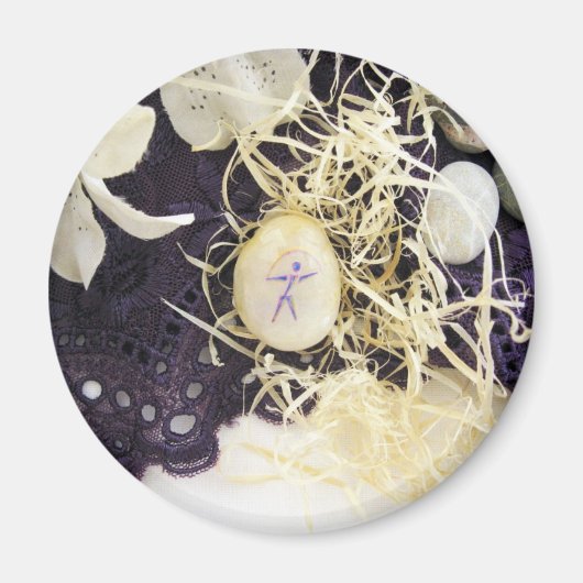 Mystischer glücklicher Kühlschrankmagnet (Vorne)