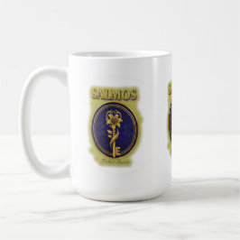 Mystischer goldener Schlüssel & Blüte: Elegantes L Kaffeetasse