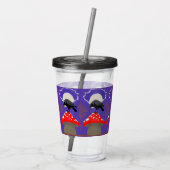 Mystischer Gothic-Rabe Acryltrinkbecher (Rückseite)