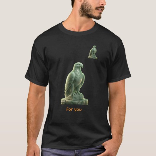 Mystischer grüner Aura Adler T-Shirt (Vorderseite)