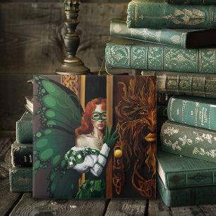 Mystischer Grüner Keltischer Feen-Geheimer-Passwor Fliese