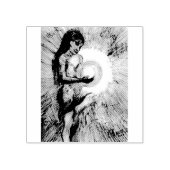 Mystischer Gummi Briefmarke 2x2 Gummistempel (Prägung)