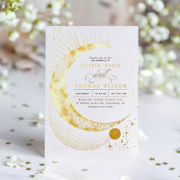Mystischer Halbmond Sternennacht Boho-Hochzeit