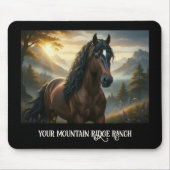 Mystischer Hengst Eigenname Mountain Ranch Mousepad (Vorne)