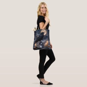 Mystischer Hexen-Raben-Kristallball  Tasche