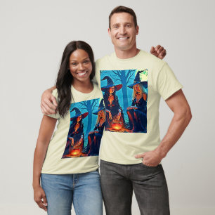 Mystischer Hexenkessel-Zauber T-Shirt