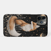 Mystischer Himmelsfox und Blume Case-Mate iPhone Hülle (Rückseite (Horizontal))