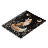 Mystischer Himmelsfox und Blume Notizblock (Linke Seite)