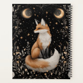 Mystischer Himmelsfox und Blume Planer (Rückseite)