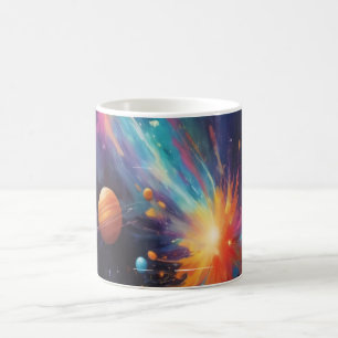 Mystischer Himmelshirsch-Silhouette-Becher Weltrau Kaffeetasse