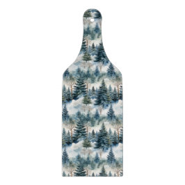 Mystischer Immergrüner Wald Schneidebrett