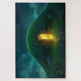 Mystischer irischer Feenhügel-Jigsaw-Puzzle Puzzle