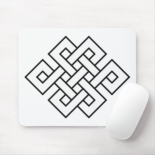 Mystischer Knoten - B&W 1 Mousepad (Mit Mouse)