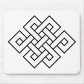 Mystischer Knoten - B&W 1 Mousepad (Vorne)