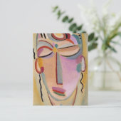 Mystischer Kopf, Meditation | von Jawlensky Postkarte (Stehend Vorderseite)