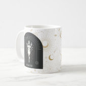 Mystischer Krebs Zodiac Stars Horoskop Kaffeetasse (Vorderseite Links)