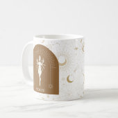 Mystischer Krebs Zodiac Stars Horoskop Kaffeetasse (Vorderseite Links)