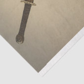 Mystischer Krieger und seine Geparden Seidenpapier (Ausschnitt)