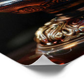 Mystischer Kristallball mit Dragon Soul Print Poster (Ecke)