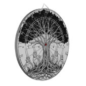 mystischer Lebensbaum Dartscheibe (Vorderseite Links)