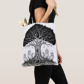 mystischer Lebensbaum Tasche (Von Nahem)