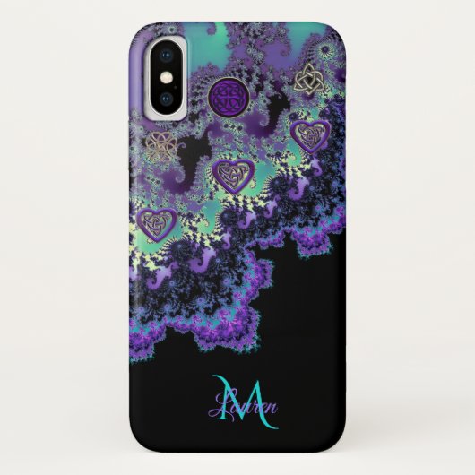 Mystischer Mandelbrot keltischer Fraktal iPhone X Case-Mate iPhone Hülle (Rückseite)
