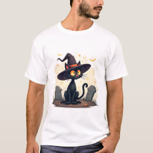 Mystischer Mischief: Die verzauberte schwarze Katz T-Shirt