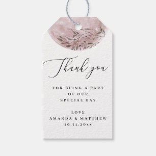 Mystischer Mond. Elegante Skript Hochzeit danke Geschenkanhänger