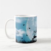 Mystischer Mond mit Kaninchen-Silhouette Kaffeetasse (Links)