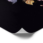 Mystischer Mond und Blume Poster (Ecke)