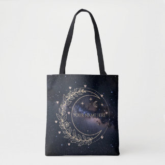 Mystischer Mond und Sternenhimmel - individuell ge Tasche
