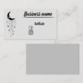 Mystischer Mond Visitenkarte (Vorne/Hinten)