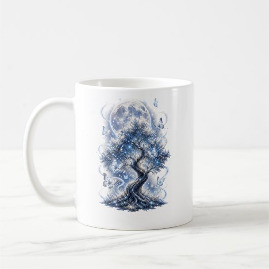 Mystischer Mondbaum-Magie-Mug Kaffeetasse (Links)
