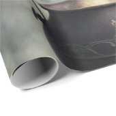Mystischer mondbeschienener Waldkessel - Hexenmagi Geschenkpapier (Rolleneckpunkt)