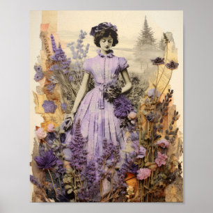 Mystischer Mondphasen-Kunstprint Boho-Himmels-De Poster