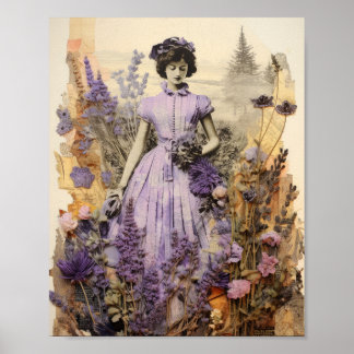 Mystischer Mondphasen-Kunstprint | Boho-Himmels-De Poster