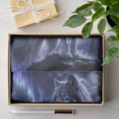 Mystischer Mondwolf Aurora Seidenpapier (Geschenk)