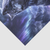 Mystischer Mondwolf Aurora Seidenpapier (Ausschnitt)