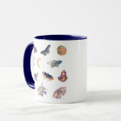 Mystischer Mottenkristall-Kaffeebecher Tasse (Vorderseite Links)