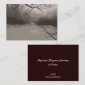 Mystischer Nebel über Sumpf ATC Visitenkarte (Vorne/Hinten)