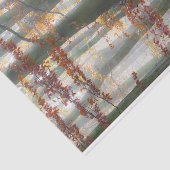 Mystischer nebeliger Wald im Herbst Seidenpapier (Ausschnitt)