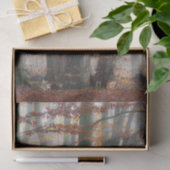 Mystischer nebeliger Wald im Herbst Seidenpapier (Geschenk)